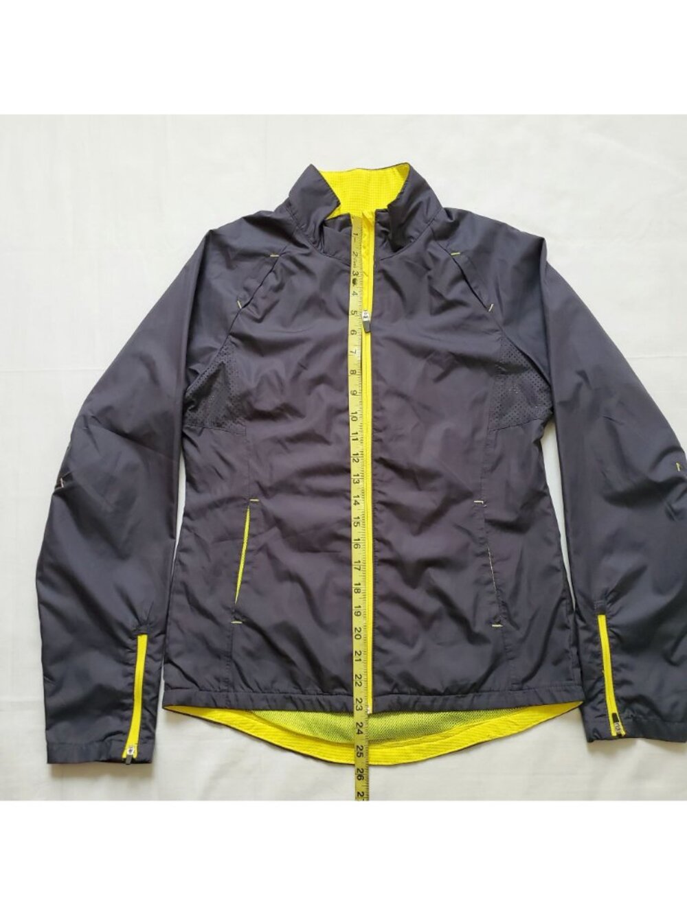 Danskin Now Women's Full Zip Vented Windbreaker Track Jacket Greystone S/CH(4-6) - Picture 16 of 16